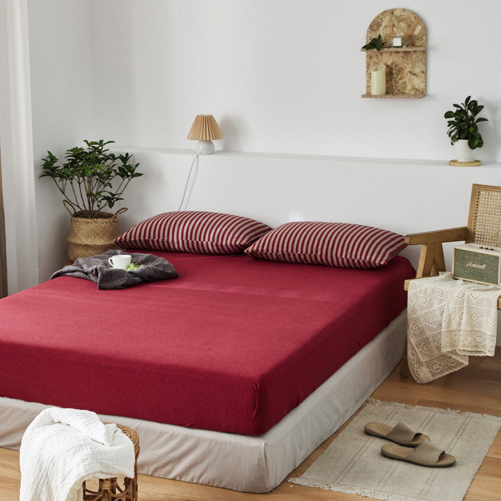 Plain Cotton Jersey Fitted Sheet