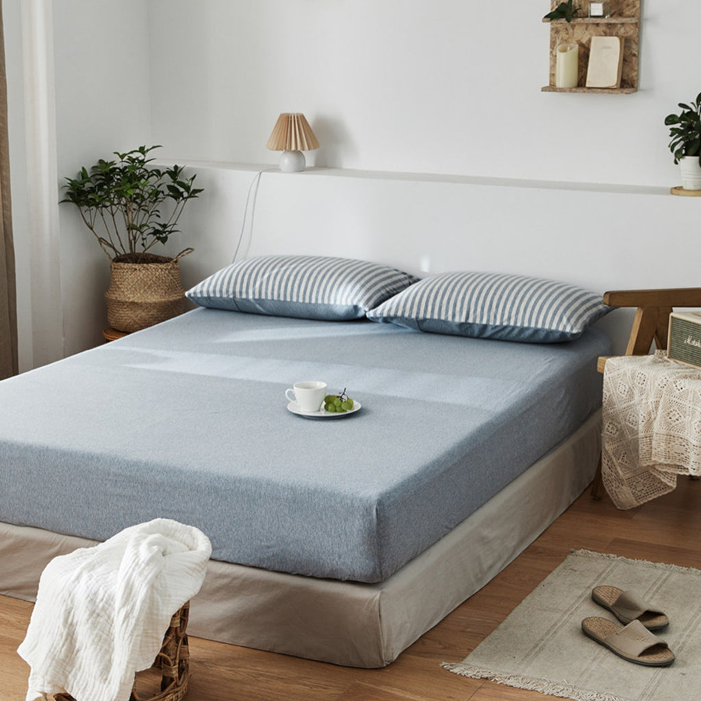 Plain Cotton Jersey Fitted Sheet