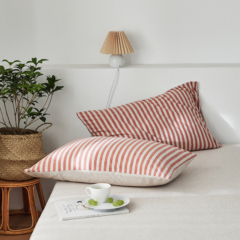 Classic Stripe Cotton Jersey Duvet Cover Set