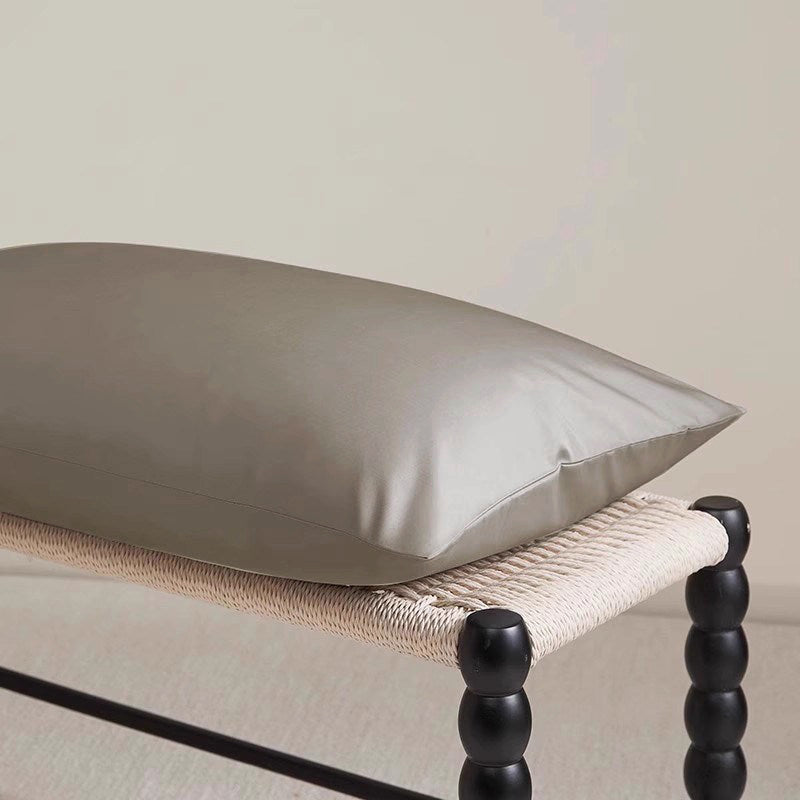 330 Thread Count Long-Staple Cotton Sateen Pillowcase – Grey Collection