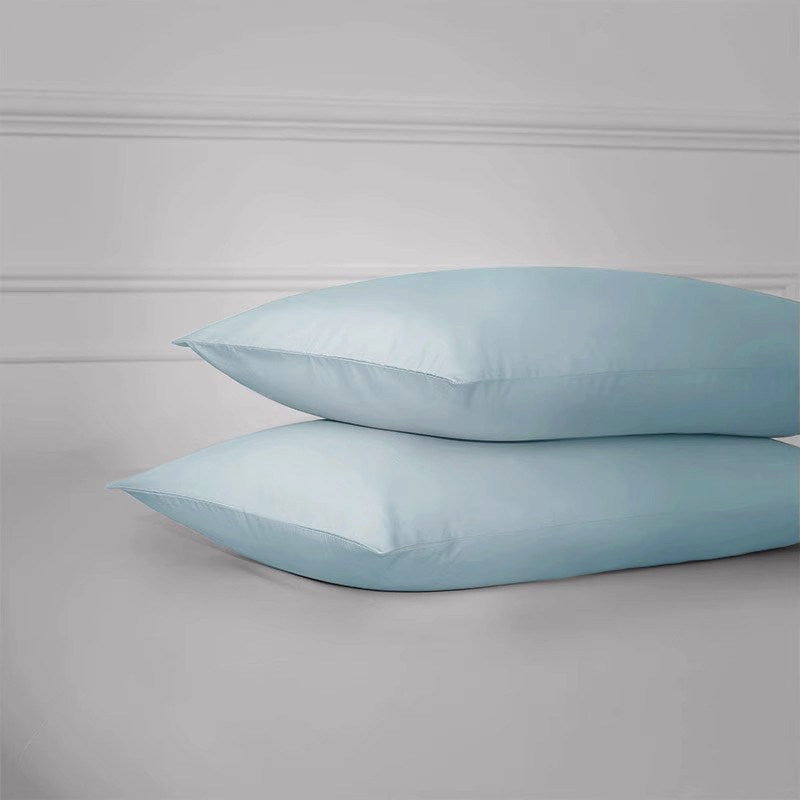 330 Thread Count Long-Staple Cotton Sateen Pillowcase– Blue Collection