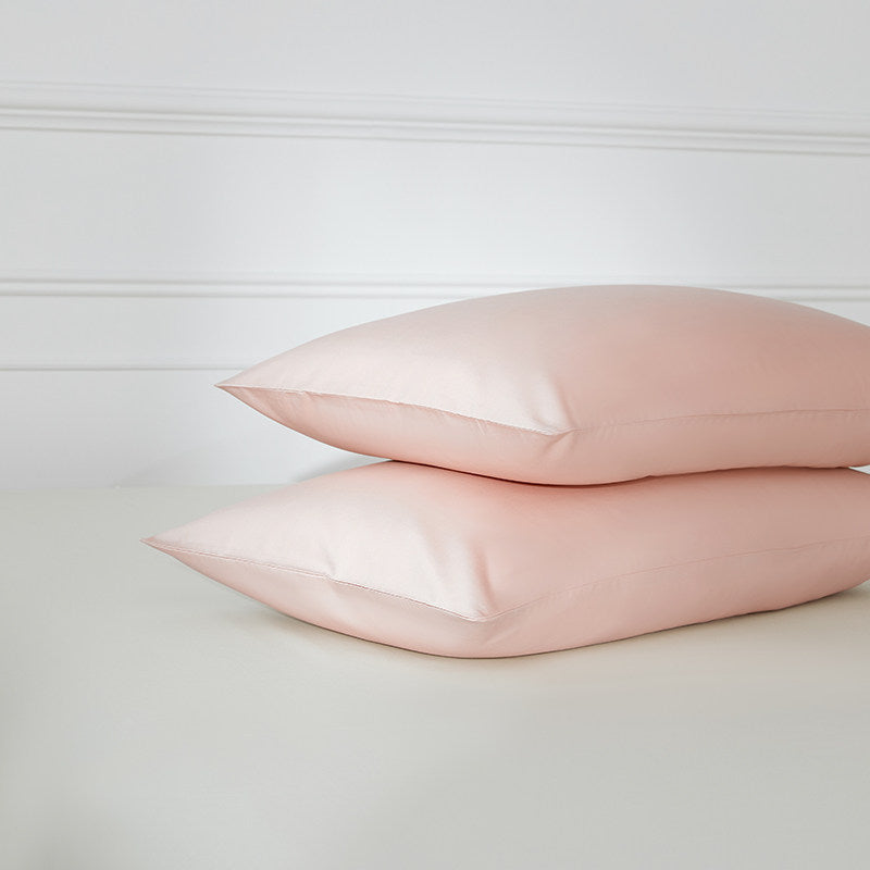 330 Thread Count Long-Staple Cotton Sateen Pillowcase – Pink Collection