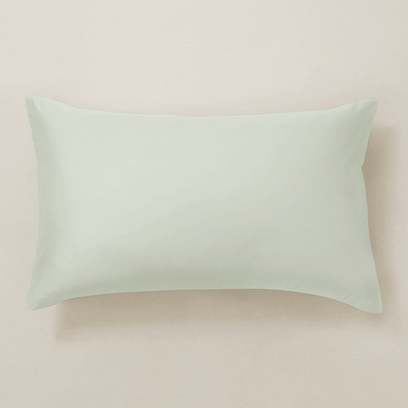 330 Thread Count Long-Staple Cotton Sateen Pillowcase– Green Collection