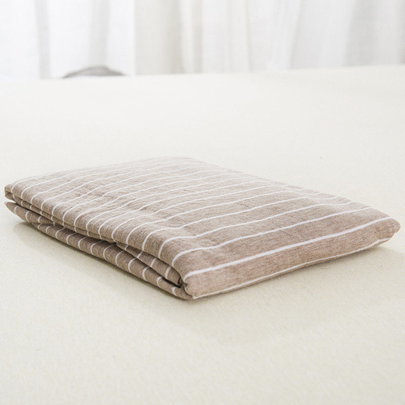 Fine Stripe Cotton Jersey Pillowcase
