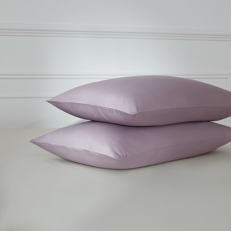 330 Thread Count Long-Staple Cotton Sateen Pillowcase – Purple Collection