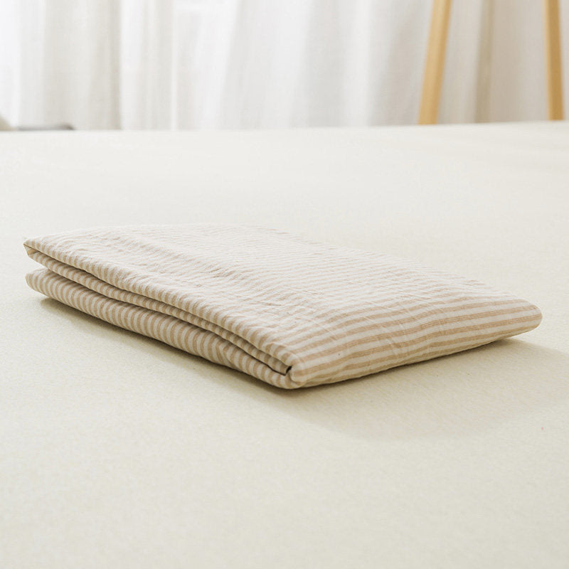 Fine Stripe Cotton Jersey Pillowcase