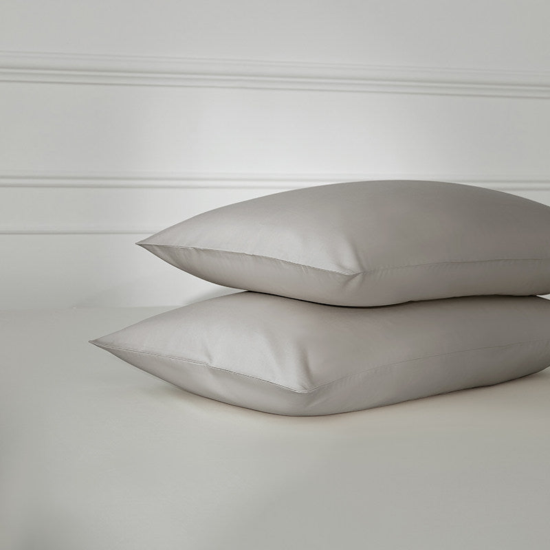 330 Thread Count Long-Staple Cotton Sateen Pillowcase – Grey Collection