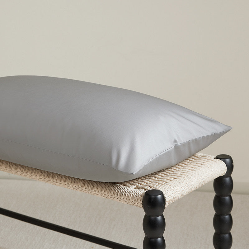 330 Thread Count Long-Staple Cotton Sateen Pillowcase – Grey Collection