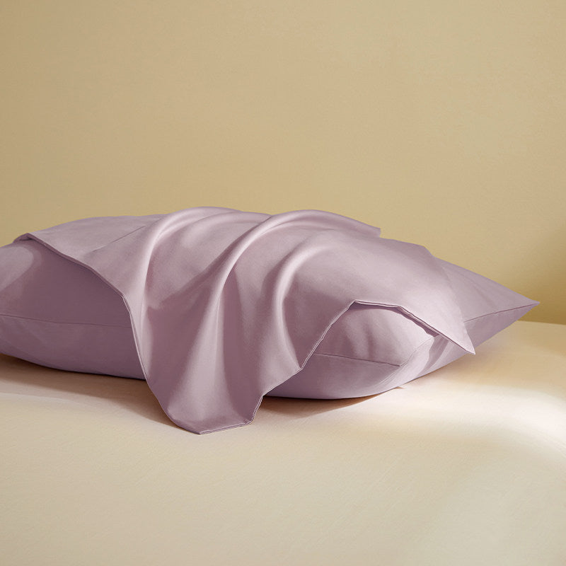 330 Thread Count Long-Staple Cotton Sateen Pillowcase – Purple Collection