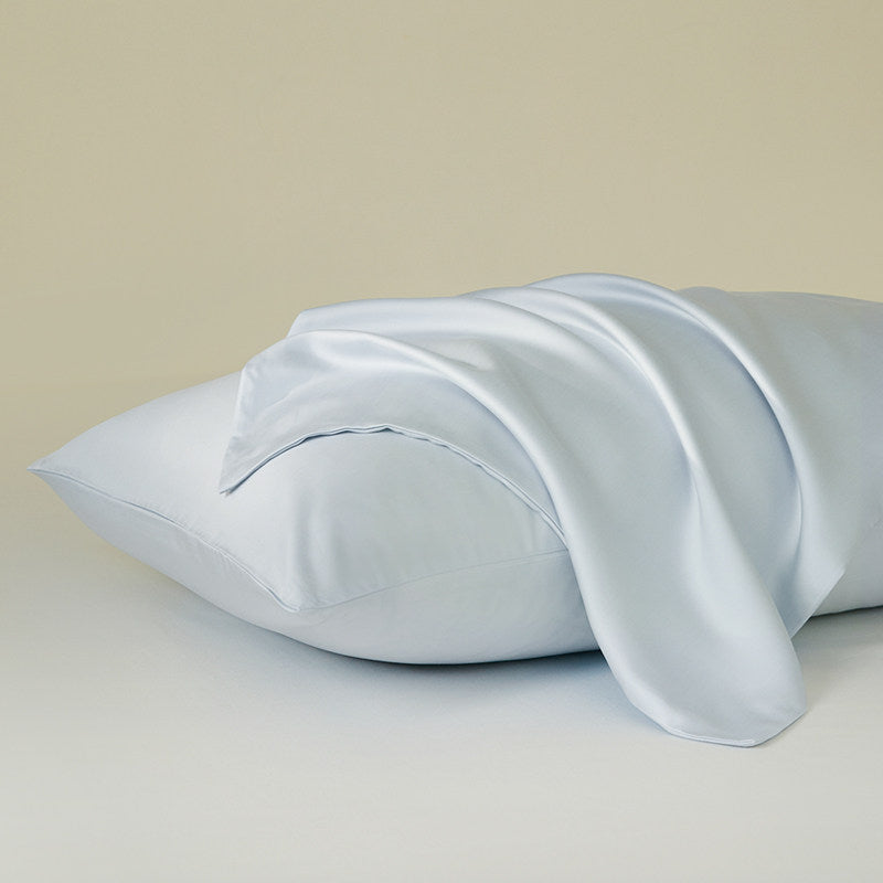 330 Thread Count Long-Staple Cotton Sateen Pillowcase– Blue Collection