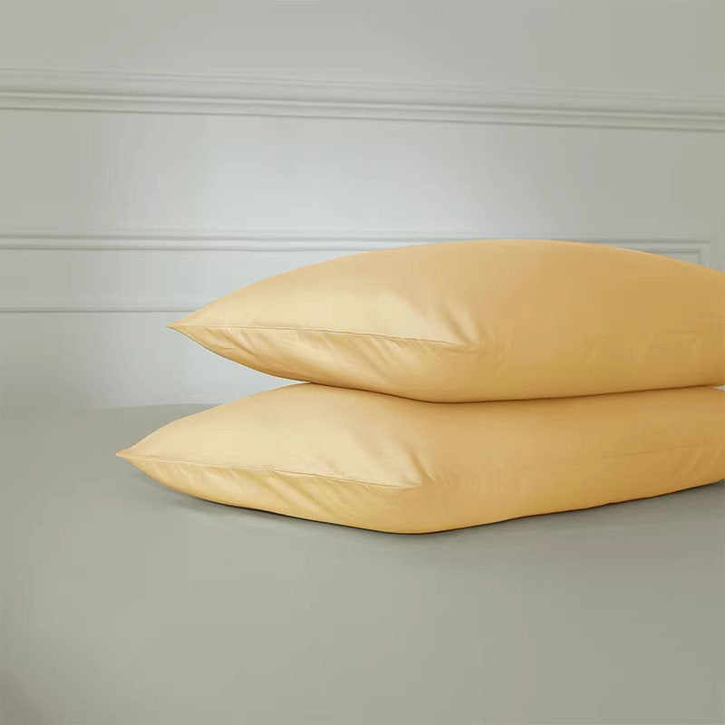 330 Thread Count Long-Staple Cotton Sateen Pillowcase – Yellow Collection