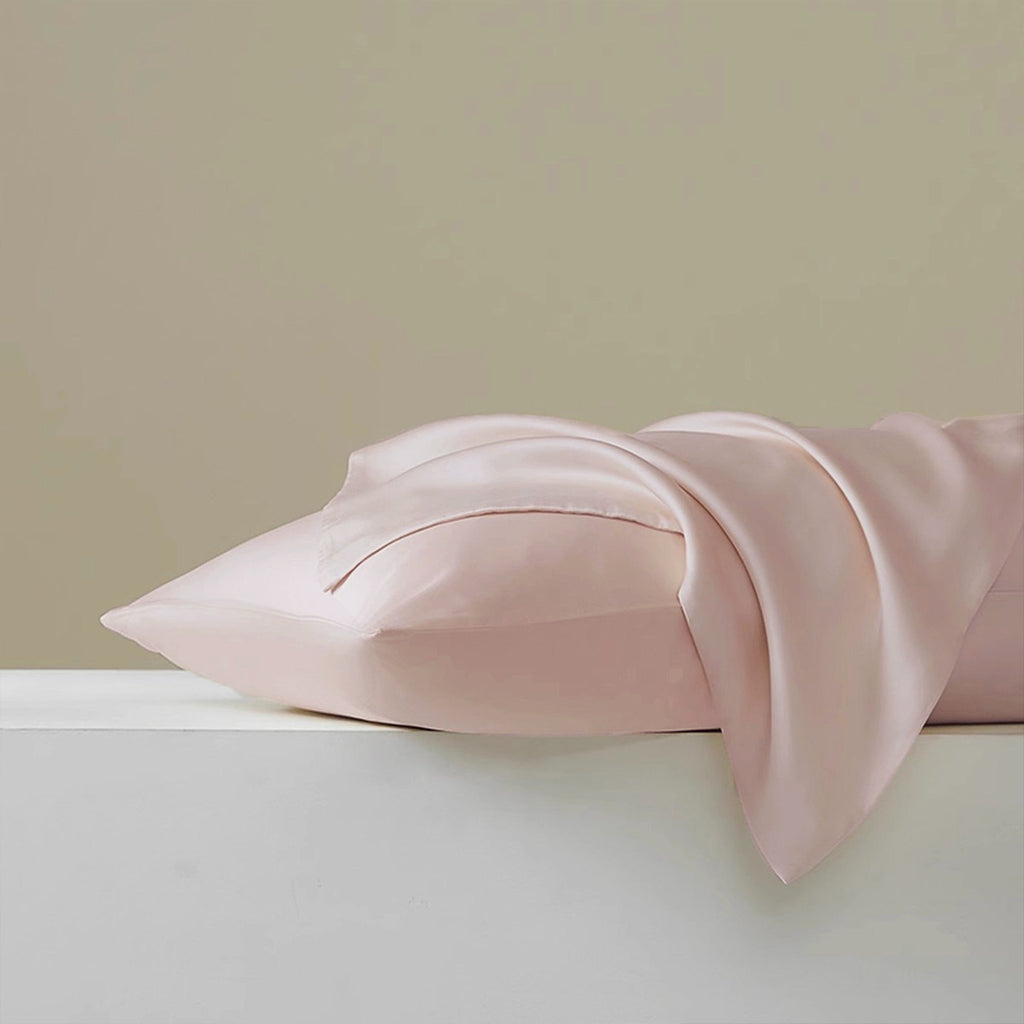 330 Thread Count Long-Staple Cotton Sateen Pillowcase – Pink Collection