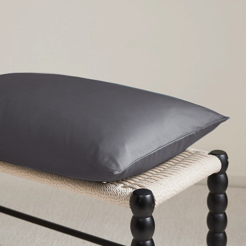 330 Thread Count Long-Staple Cotton Sateen Pillowcase – Grey Collection
