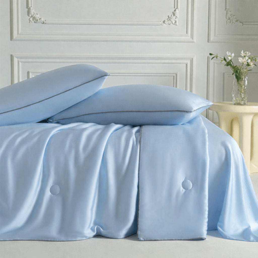 Grand Size Outlet: Coverless Ice Silk Cooling Quilt - Reversible Duet (Luxe Edition)