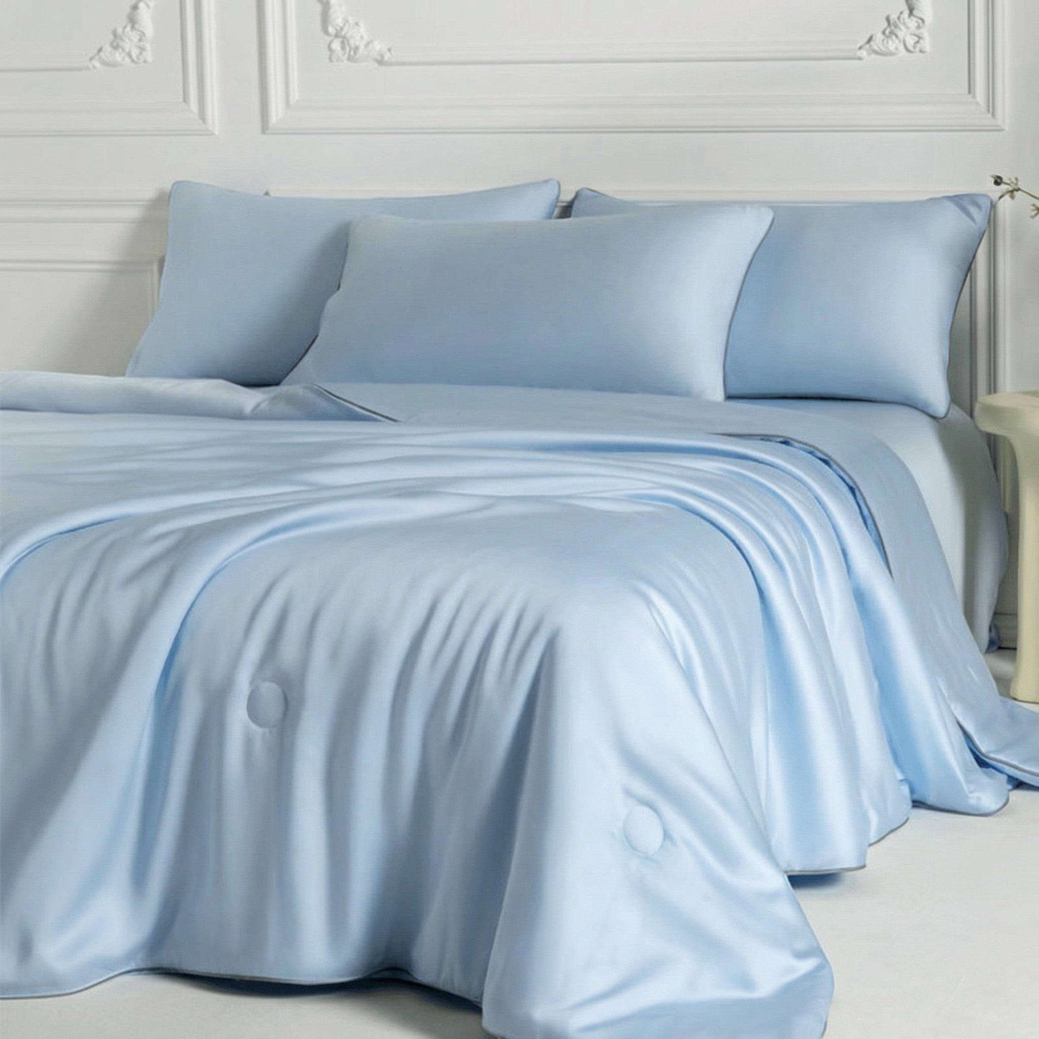 Grand Size Outlet: Coverless Ice Silk Cooling Quilt - Reversible Duet (Luxe Edition)